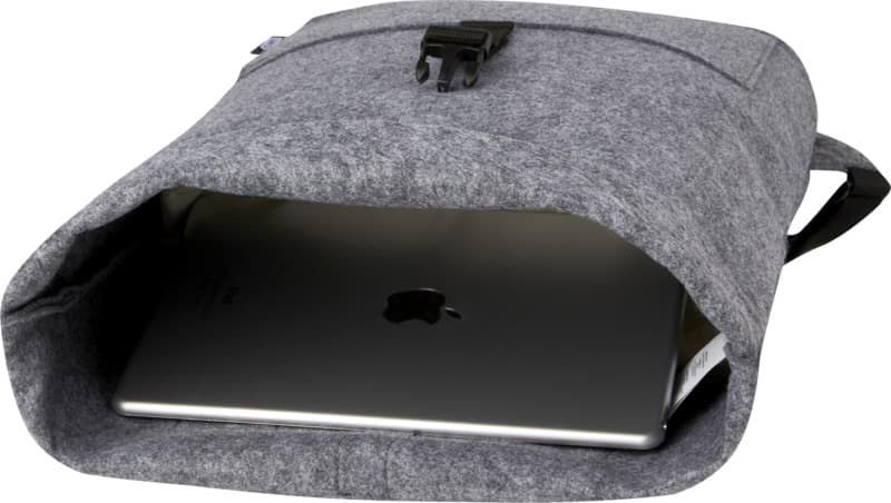 Felta GRS recycled felt roll-top bike bag 13L 5