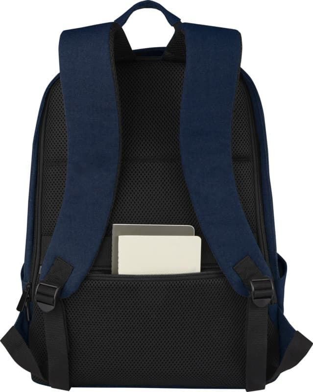 Joey 15.6" GRS recycled canvas anti-theft laptop backpack 18L 14
