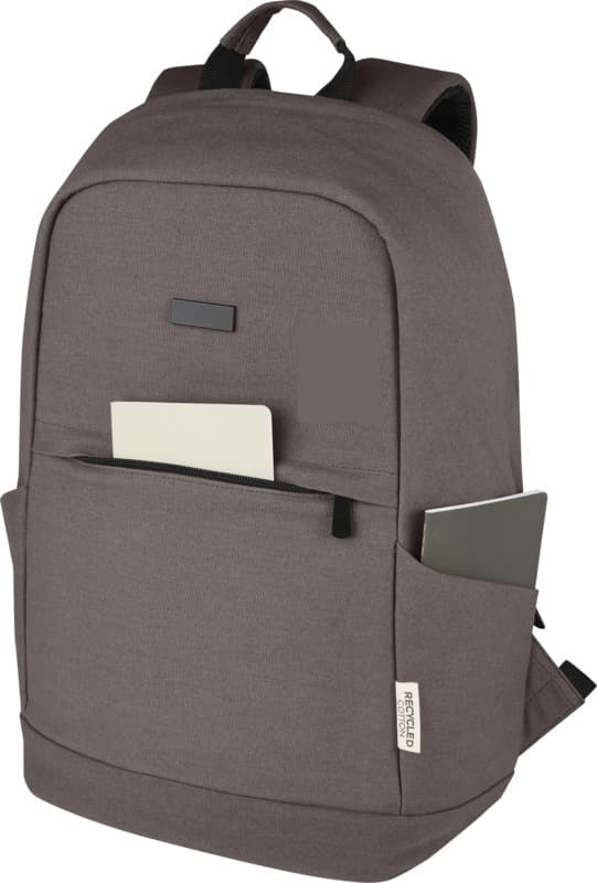 Joey 15.6" GRS recycled canvas anti-theft laptop backpack 18L 21