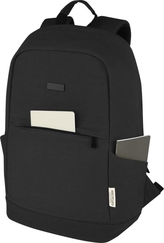 Joey 15.6" GRS recycled canvas anti-theft laptop backpack 18L 5