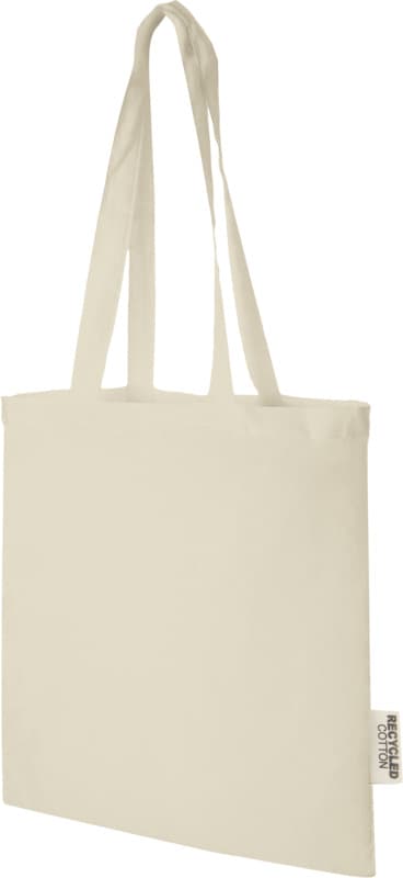 Madras 140 g/m2 GRS recycled cotton tote bag 7L 1