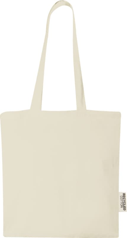 Madras 140 g/m2 GRS recycled cotton tote bag 7L 2