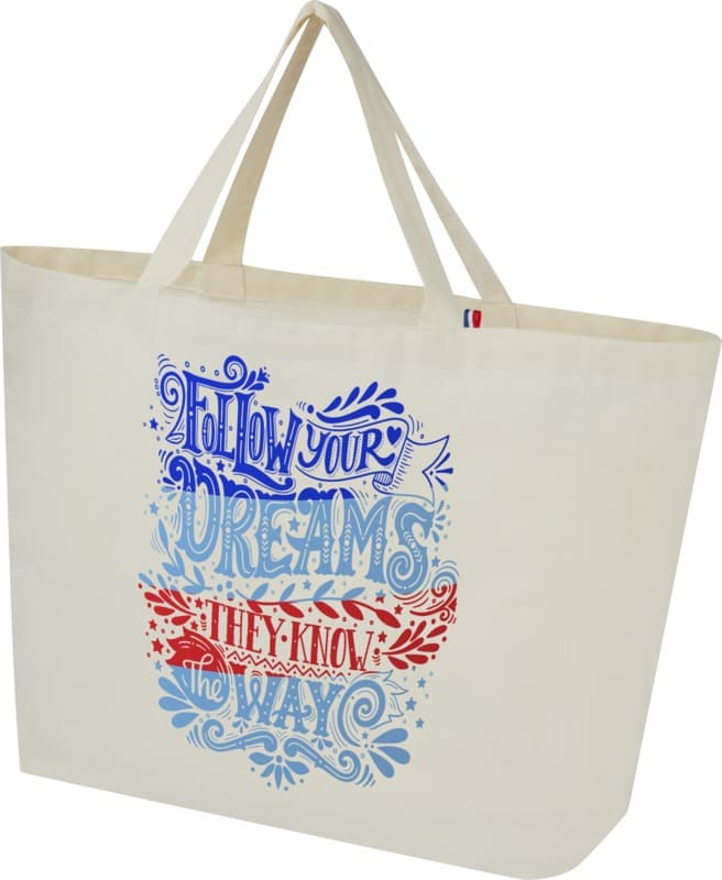 Cannes 200 g/m2 recycled shopper tote bag 10L 5