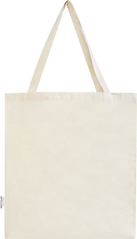 Madras 140 g/m² GRS recycled cotton gusset tote bag 12L 10
