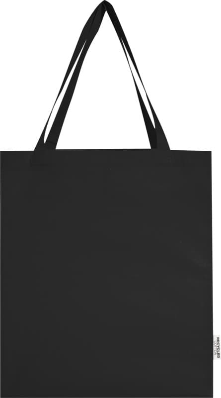 Madras 140 g/m² GRS recycled cotton gusset tote bag 12L 37