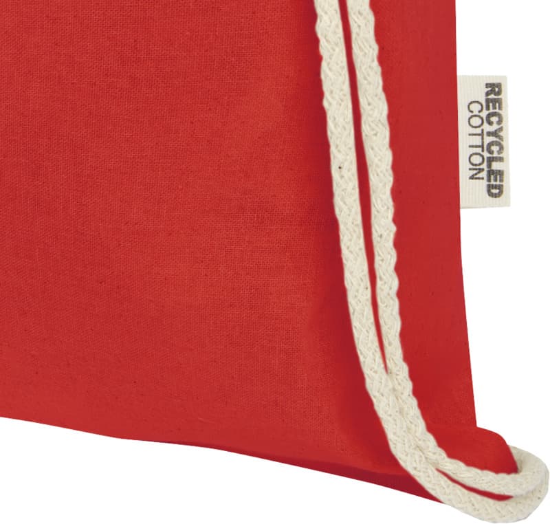Oregon 140 g/m² GRS recycled cotton drawstring bag 14
