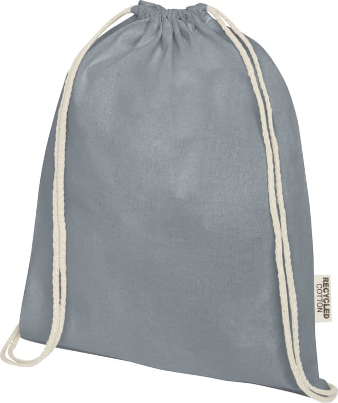 Oregon 140 g/m² GRS recycled cotton drawstring bag 21