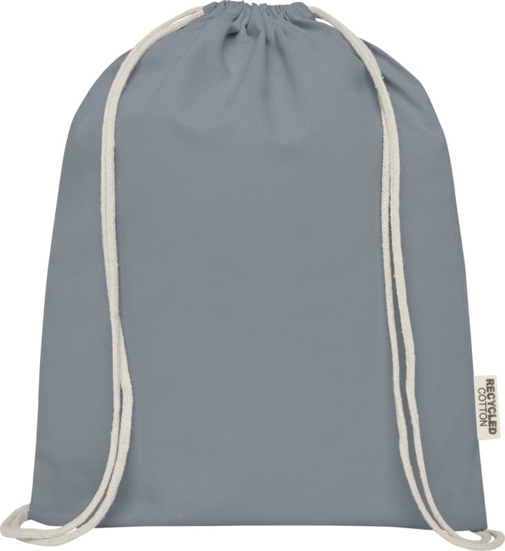 Oregon 140 g/m² GRS recycled cotton drawstring bag 22