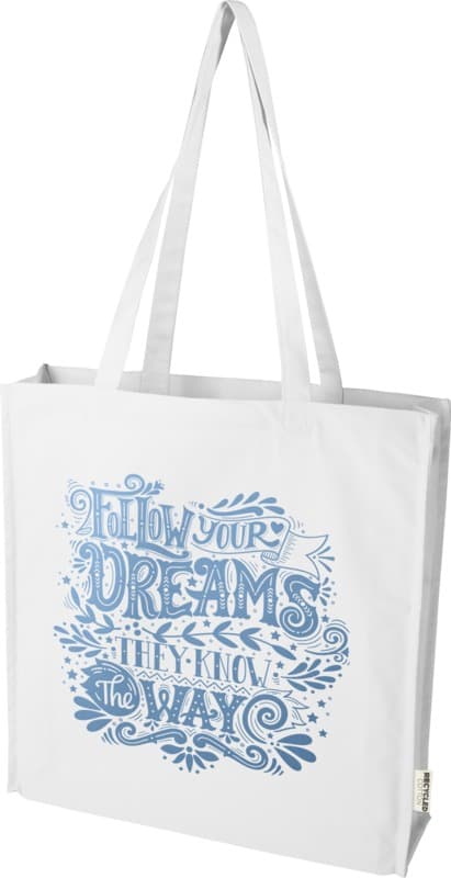Florida 270 g/m² GRS recycled gusset tote bag 14L 6