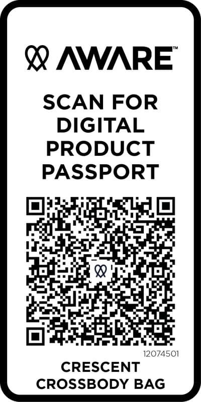 Crescent 500 g/m² Aware™ recycled crossbody bag 22