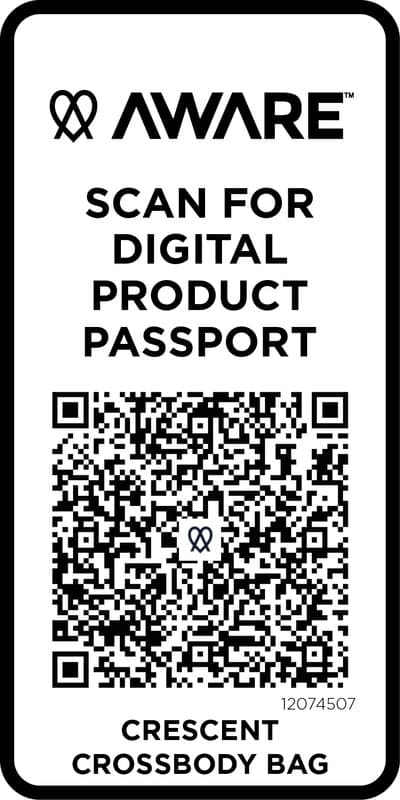 Crescent 500 g/m² Aware™ recycled crossbody bag 4