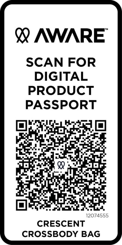 Crescent 500 g/m² Aware™ recycled crossbody bag 16