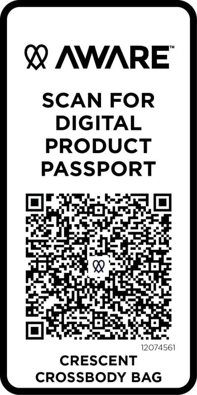 Crescent 500 g/m² Aware™ recycled crossbody bag 28