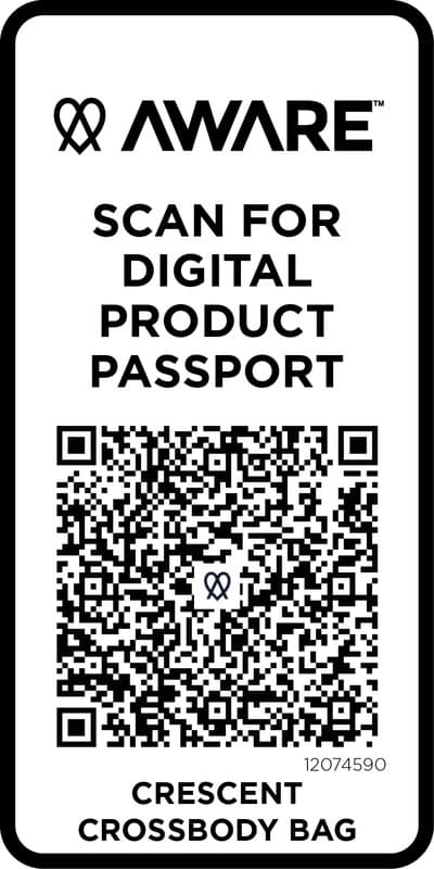 Crescent 500 g/m² Aware™ recycled crossbody bag 10