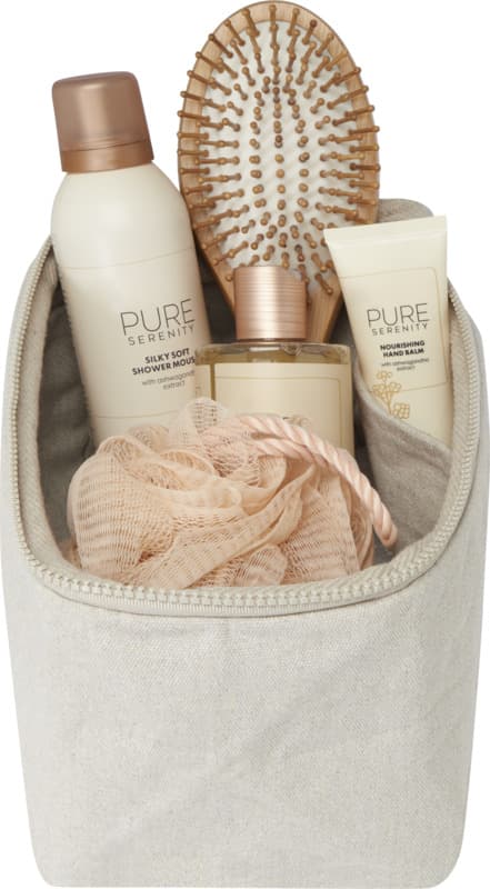 Pack 500 g/m² Aware™ recycled toiletry organiser 8