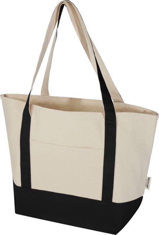 Sam 320 g/m² GRS recycled cotton tote bag 1