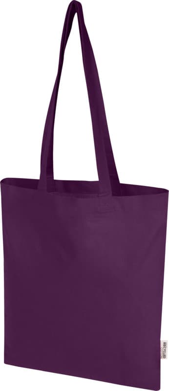 Madras Blend 140 g/m² GRS recycled cotton tote bag 7L 11