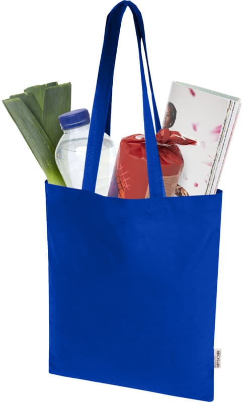 Madras Blend 140 g/m² GRS recycled cotton tote bag 7L 18