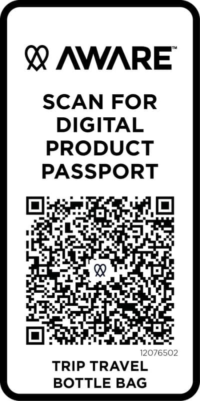 Trip Aware™ recycled travel bottle bag 2L 16