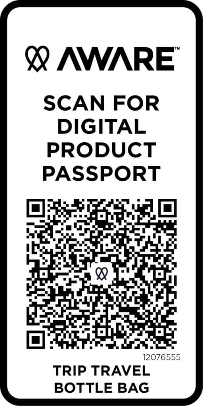 Trip Aware™ recycled travel bottle bag 2L 26