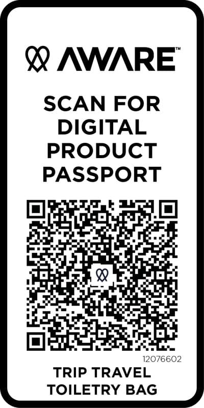 Trip Aware™ recycled travel toiletry bag 6L 11