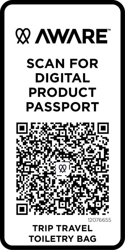 Trip Aware™ recycled travel toiletry bag 6L 18