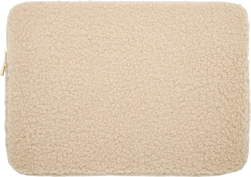 Bear 13" GRS recycled sherpa laptop sleeve 2L 2