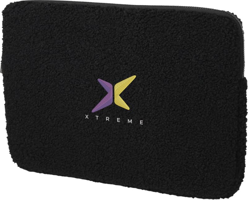 Bear 13" GRS recycled sherpa laptop sleeve 2L 12