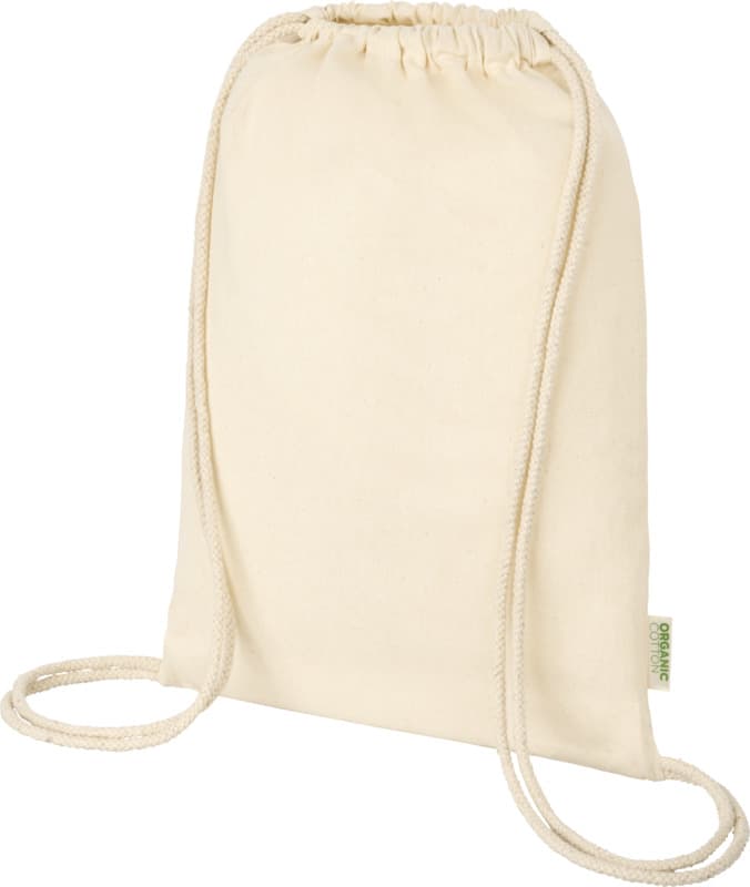 Odisha 100 g/m² OCS organic drawstring bag 5L 1