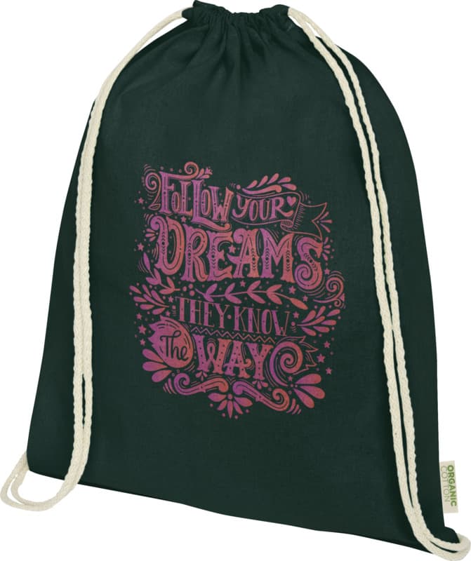 Odisha 140 g/m² OCS organic drawstring bag 5L  36