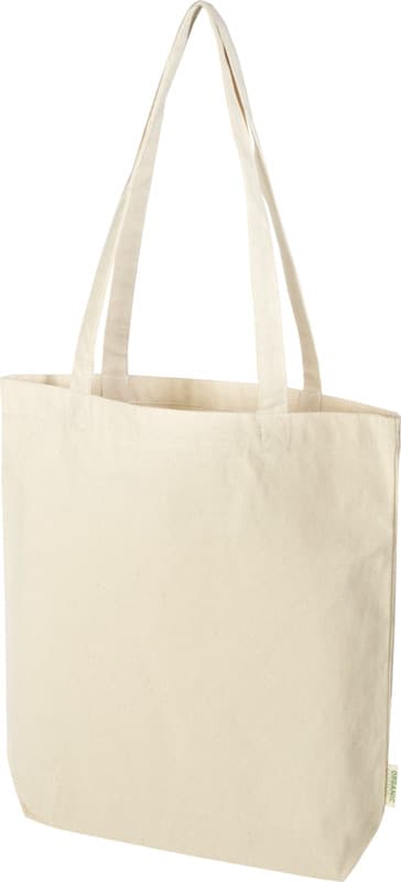 Odisha 180 g/m² OCS organic wide bottom tote bag 11L  7