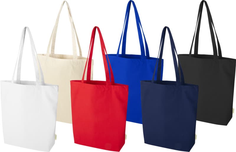 Odisha 180 g/m² OCS organic wide bottom tote bag 11L  23