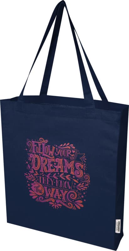 Odisha 180 g/m² OCS organic full gusset tote bag 14L  34