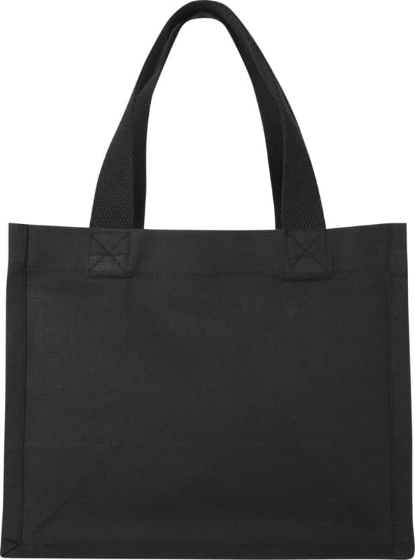 Odessa 220 g/m² GRS recycled cotton mini gusset tote bag 9L 9