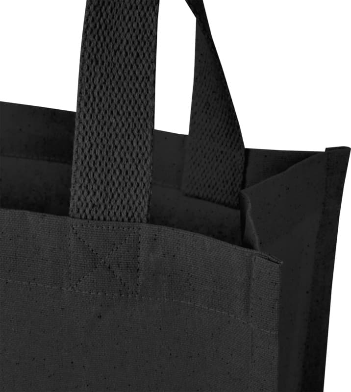 Odessa 220 g/m² GRS recycled cotton mini gusset tote bag 9L 11