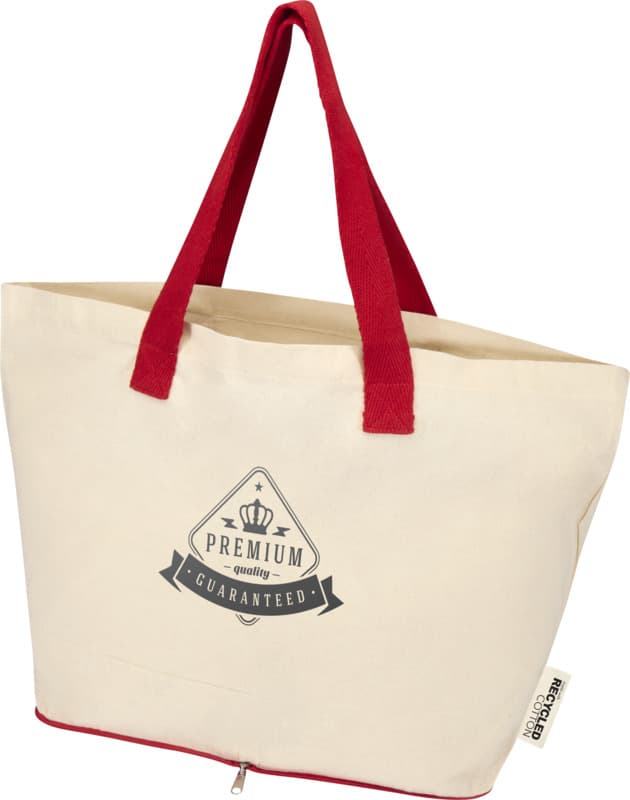 Sierra 140 g/m² GRS recycled foldable cotton tote bag 7L 12