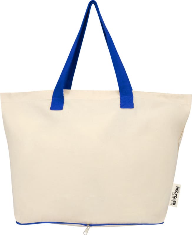 Sierra 140 g/m² GRS recycled foldable cotton tote bag 7L 14