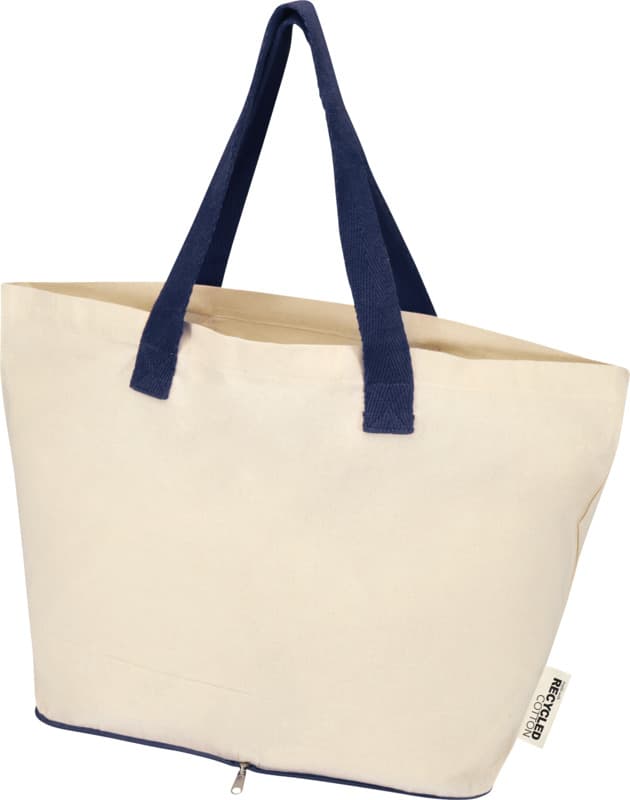 Sierra 140 g/m² GRS recycled foldable cotton tote bag 7L 19
