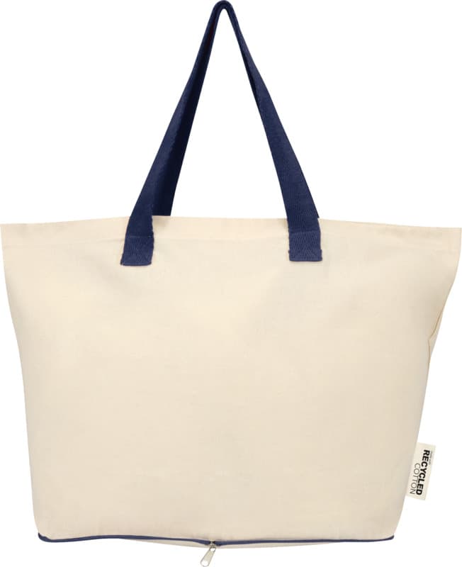 Sierra 140 g/m² GRS recycled foldable cotton tote bag 7L 20
