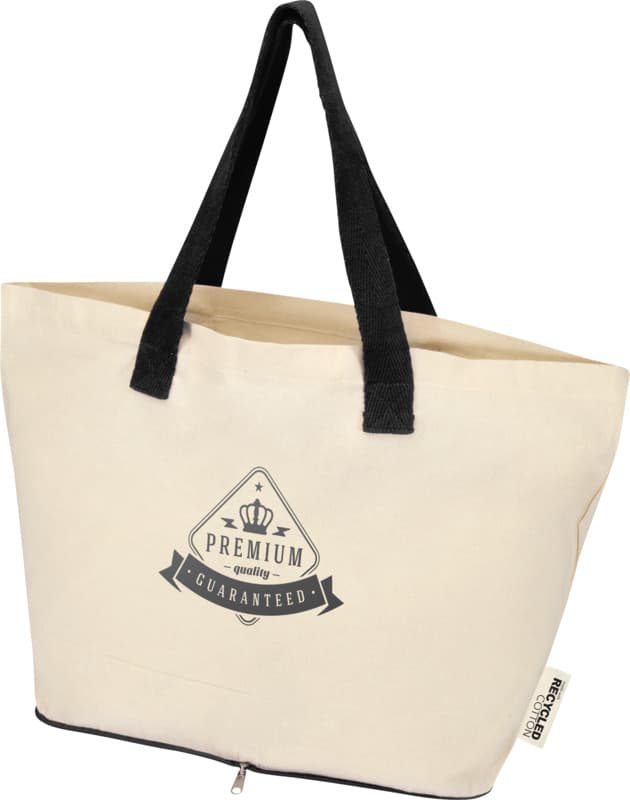 Sierra 140 g/m² GRS recycled foldable cotton tote bag 7L 30