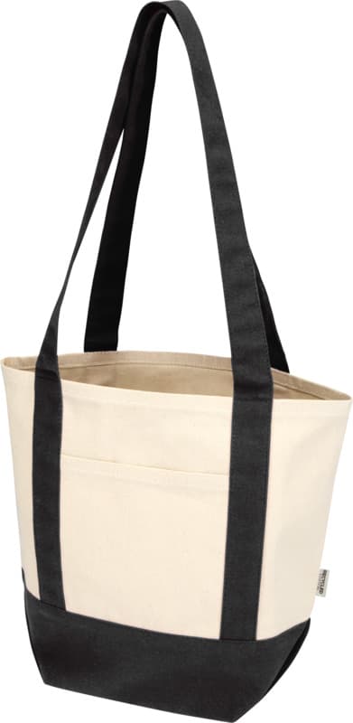 Sam 320 g/m² GRS recycled mini cotton tote bag 19