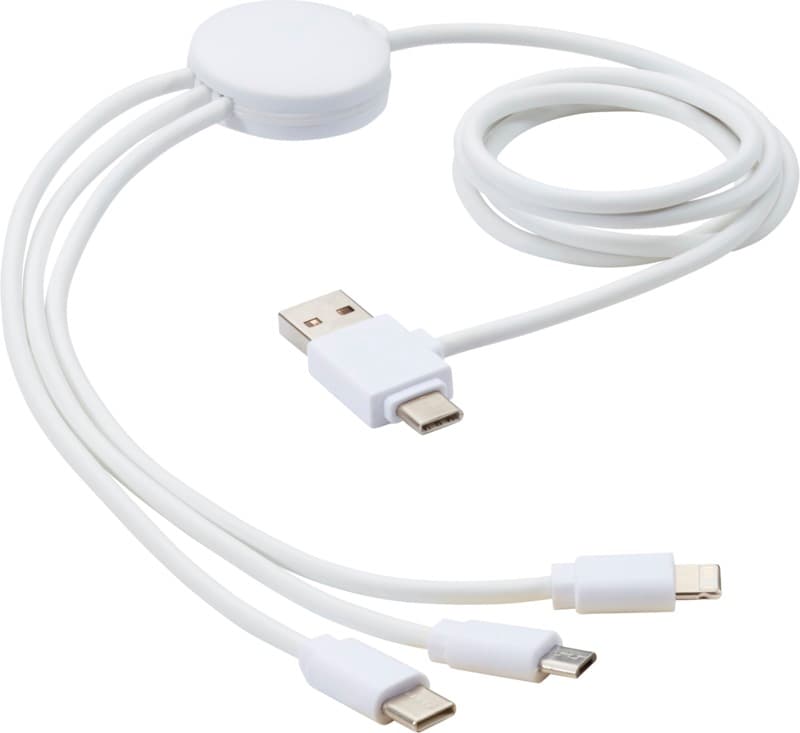 Pure 5-in-1 charging cable with antibacterial additive