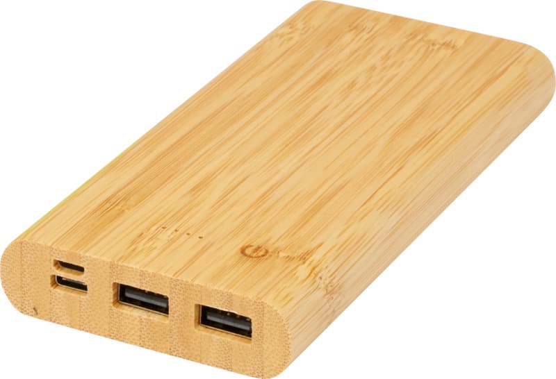 Tulda 10.000 mAh bamboo power bank 1