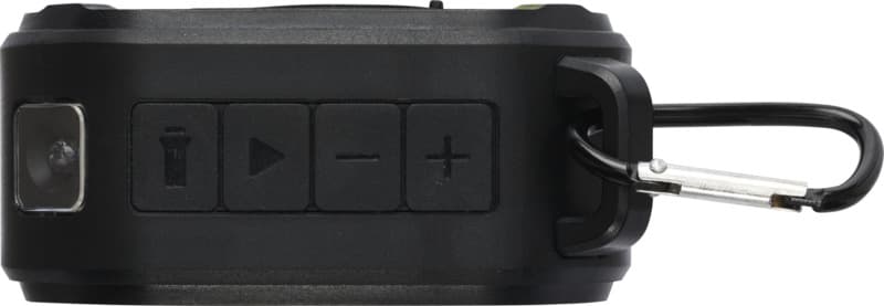 Solo 3W IPX5 RCS recycled plastic solar Bluetooth® speaker with carabiner  5