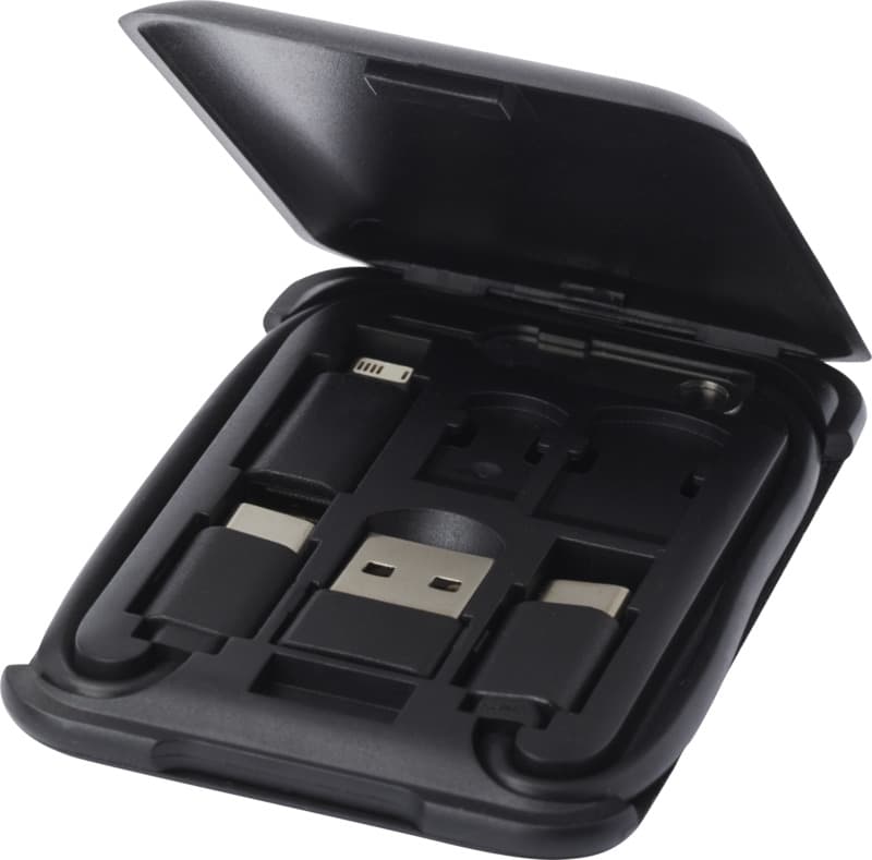 Savvy recycled plastic modular charging cable with phone holder 9