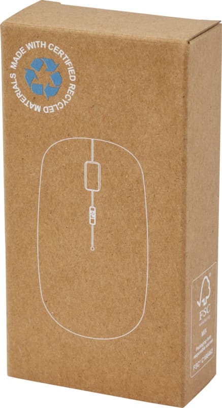 Menlo RCS recycled plastic wireless mouse  4