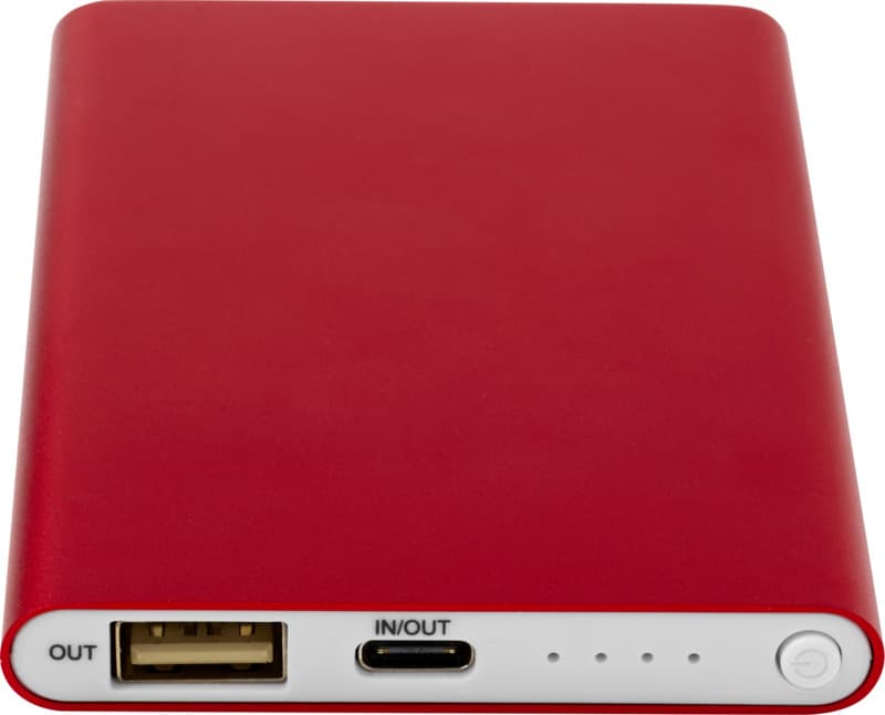 Pep 4000 mAh Type-C recycled aluminium power bank  12