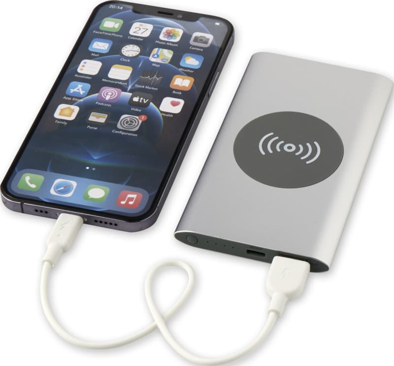Juice 4000 mAh Type-C recycled aluminium wireless power bank  13