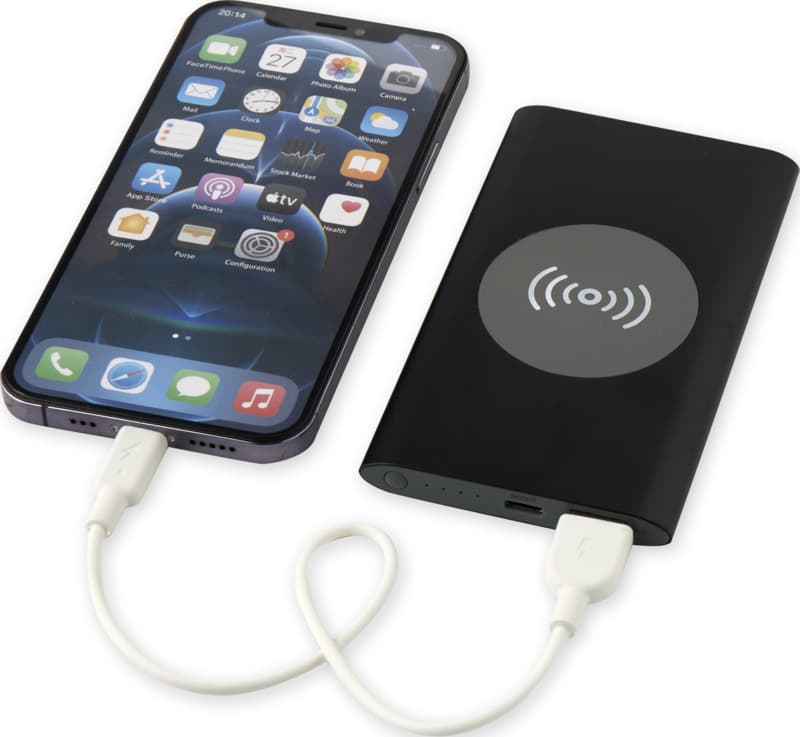 Juice 4000 mAh Type-C recycled aluminium wireless power bank  5