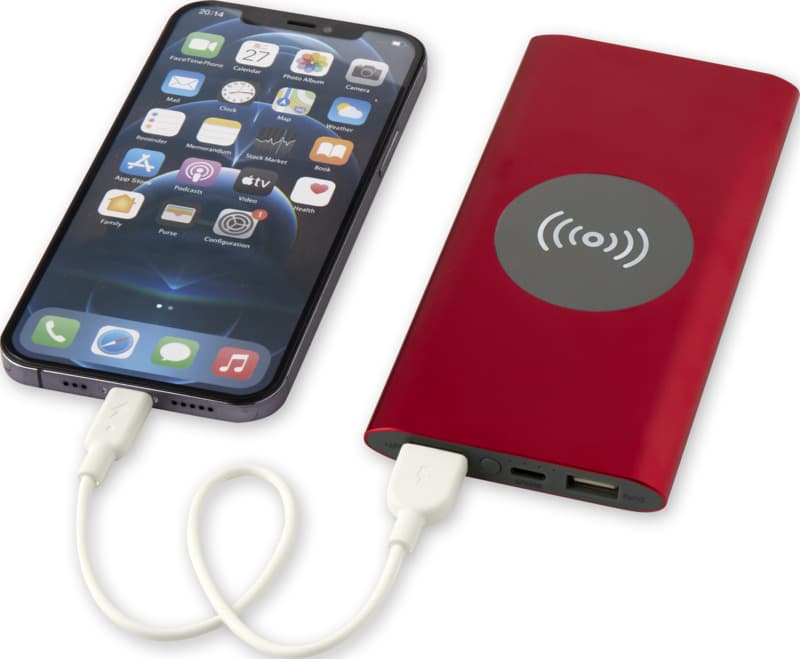 Juice 8000 mAh Type-C recycled aluminium wireless power bank 5